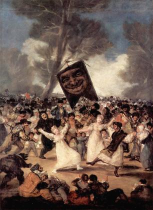 Франсиско Гойя. Похороны сардинки. 1819
