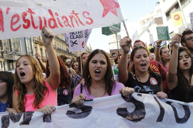 Забастовка испанских студентов