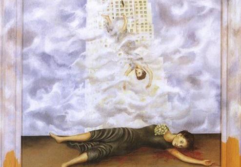 Фрида Кало. Самоубийство Дороти Хейл (фрагмент). 1938